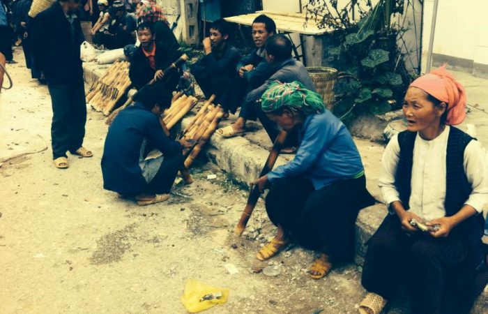 Ha Giang, Vietnam local market in Dong Van, Ha Giang, Vietnam