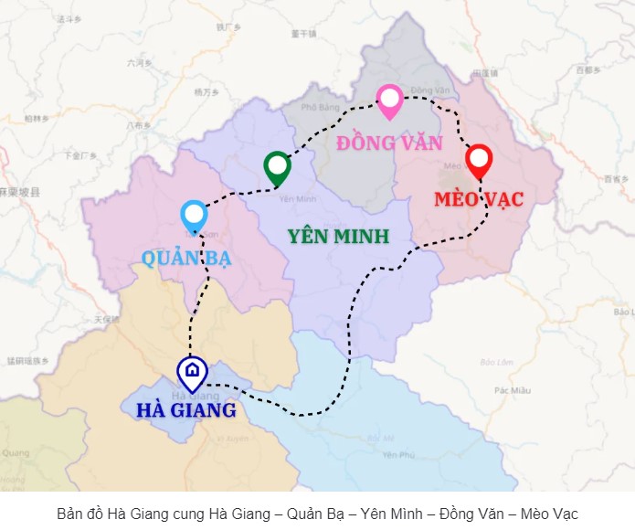 Hagiang travel map