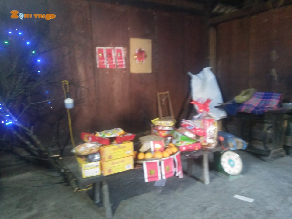 Altar of Hmong people in Tet holiday