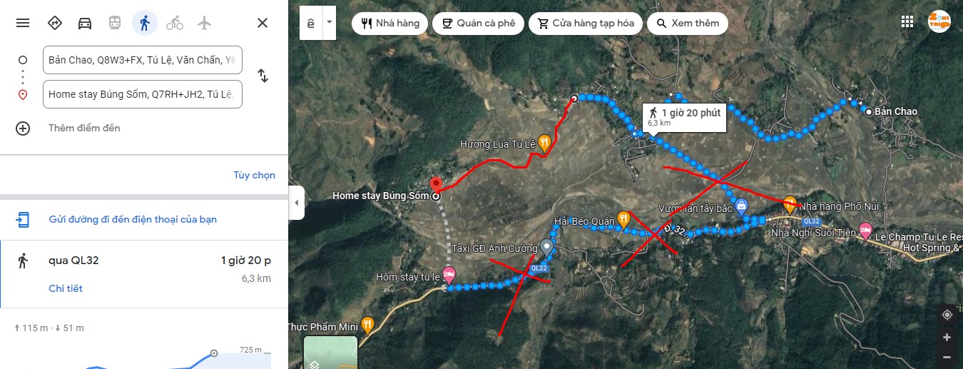 hiking ở Tu le - ban chao- bung som