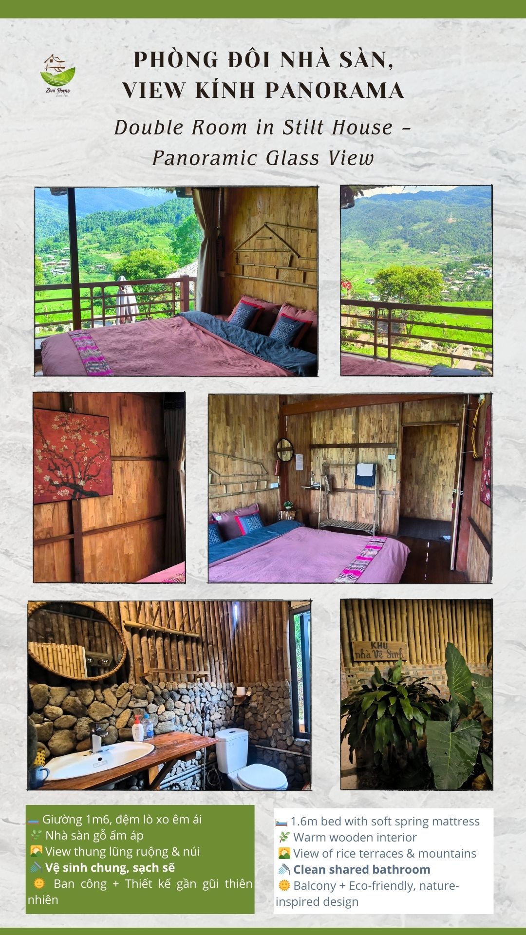 Stilt house- Zoni Home Tram Tau