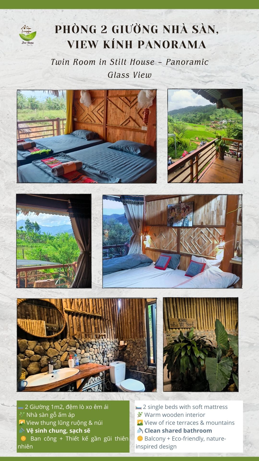 Stilt house- Zoni Home Tram Tau