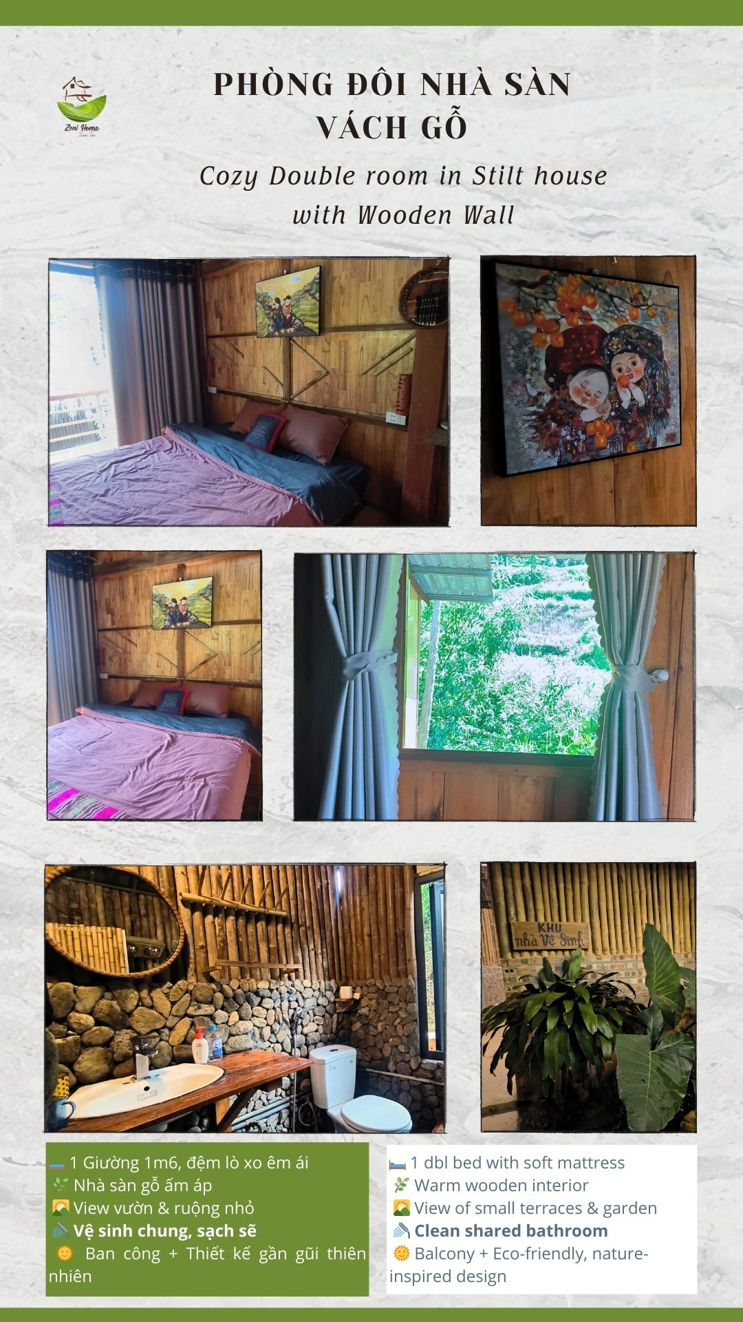 Stilt house- Zoni Home Tram Tau