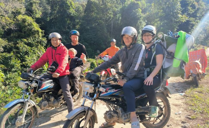 Motorbike Tram Tau tour to Hang De CHo waterfall