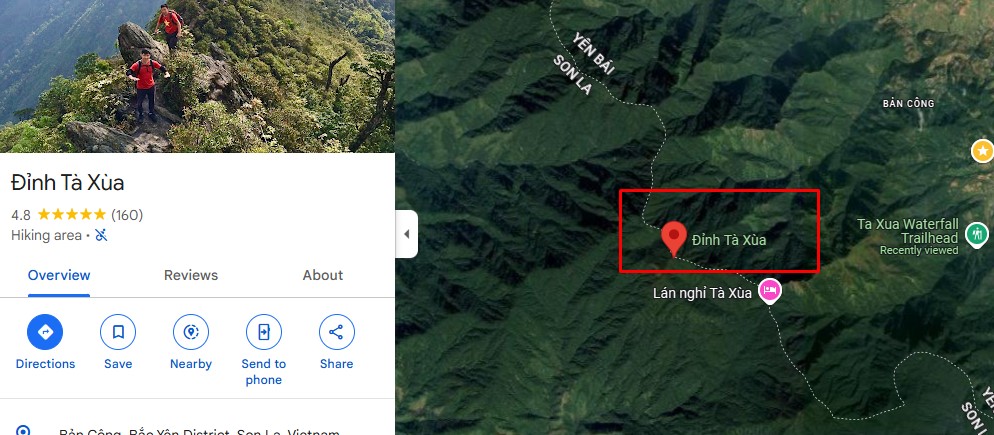 Ta xua peak- ta xua trail